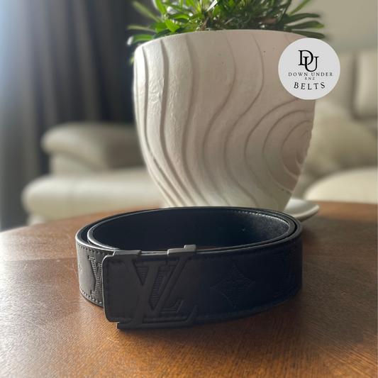 Black Pattern Belts (3 Logo Options)