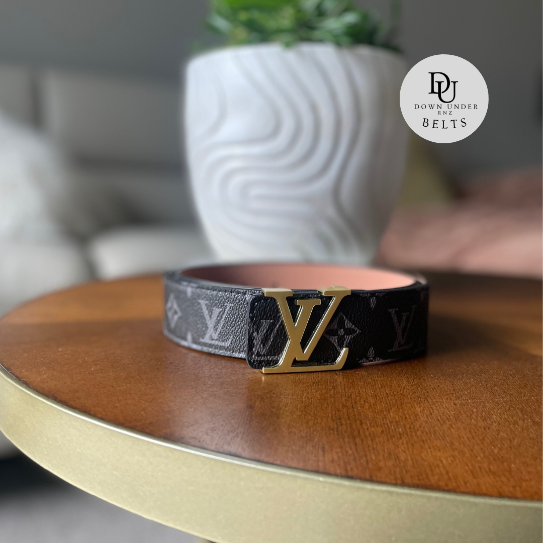 Black Original Pattern Belts (3 Logo Options)
