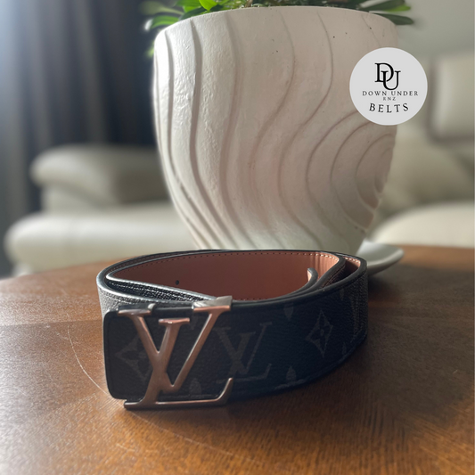 Black Original Pattern Belts (3 Logo Options)