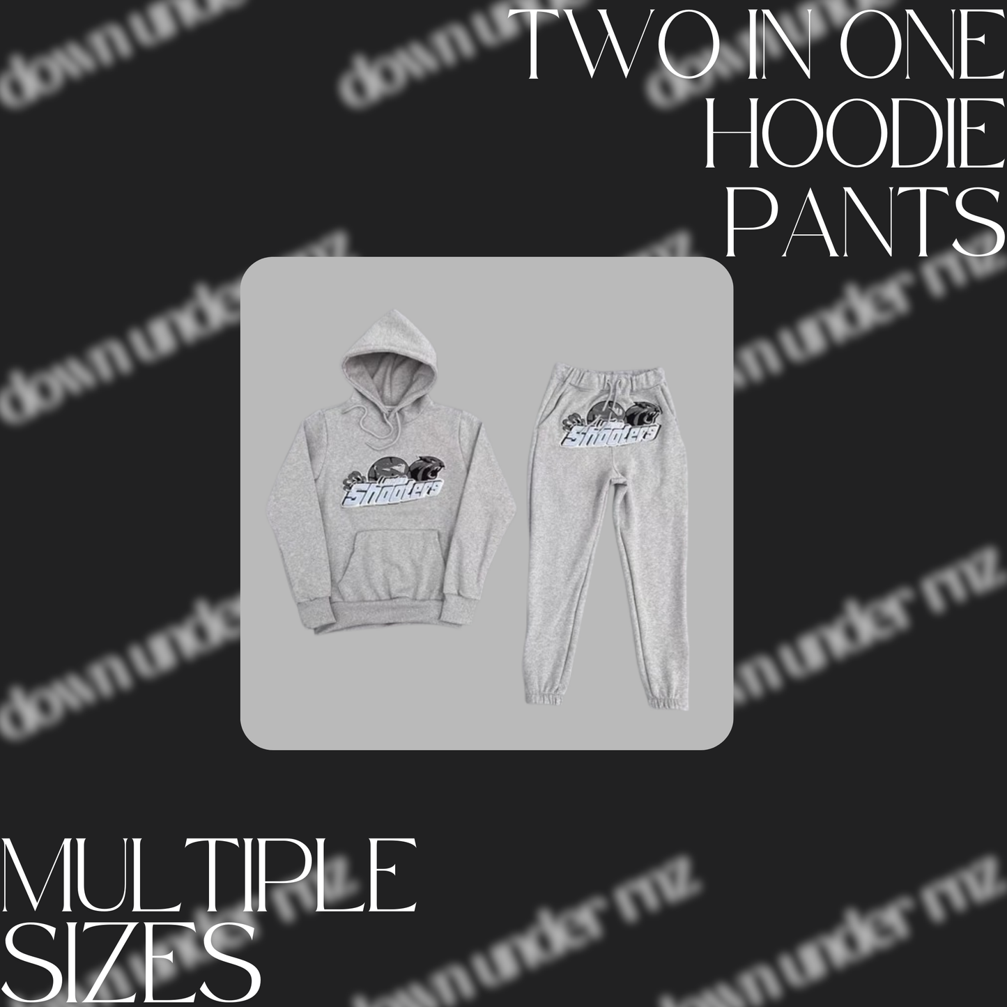 Grey Trap Hoodie & Pants (2-in-1 Bundle)