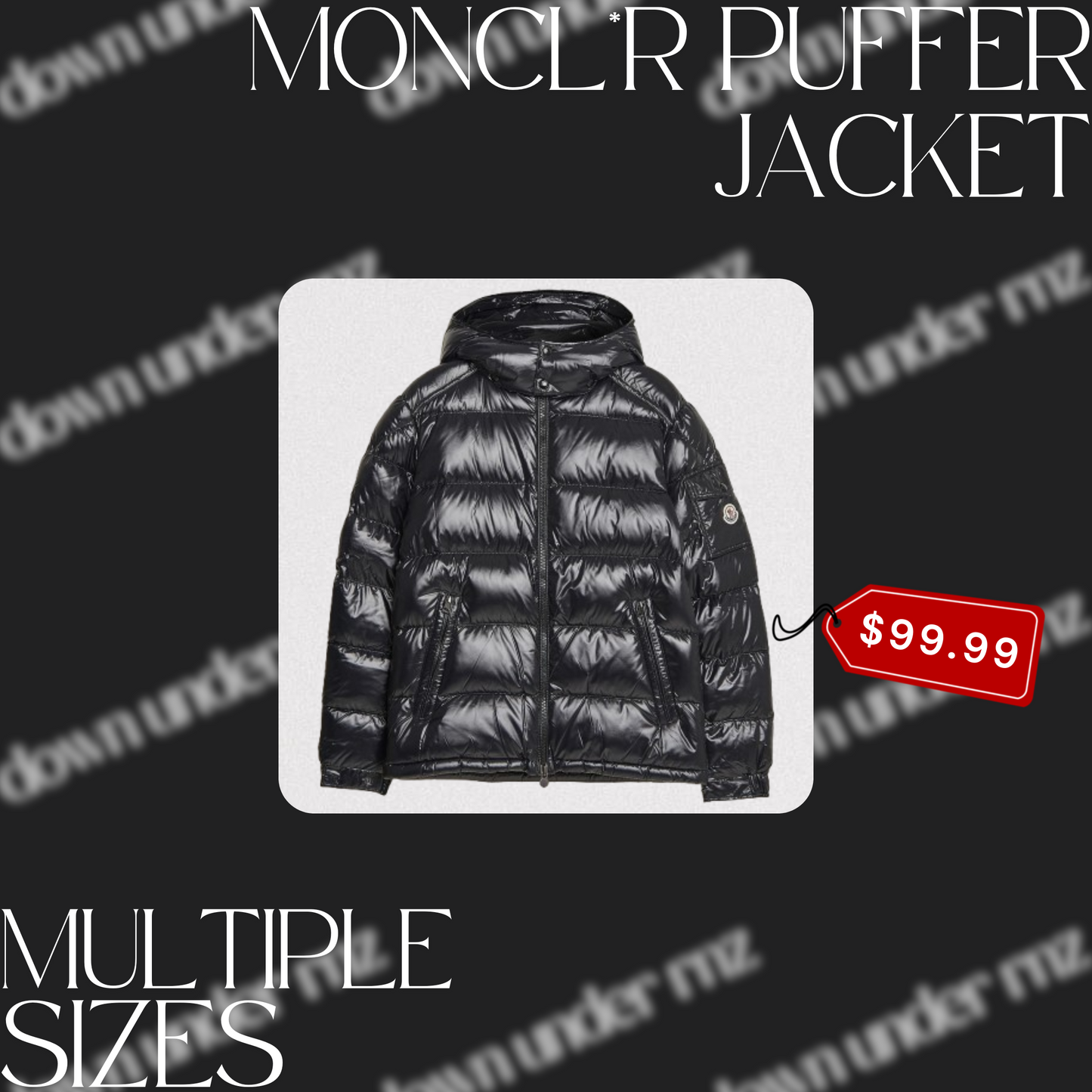 Moncl*r Black Puffer Jacket