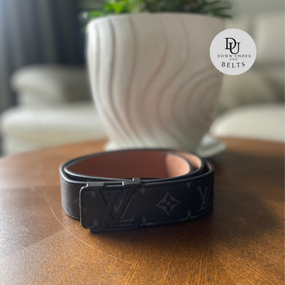 Black Original Pattern Belts (3 Logo Options)
