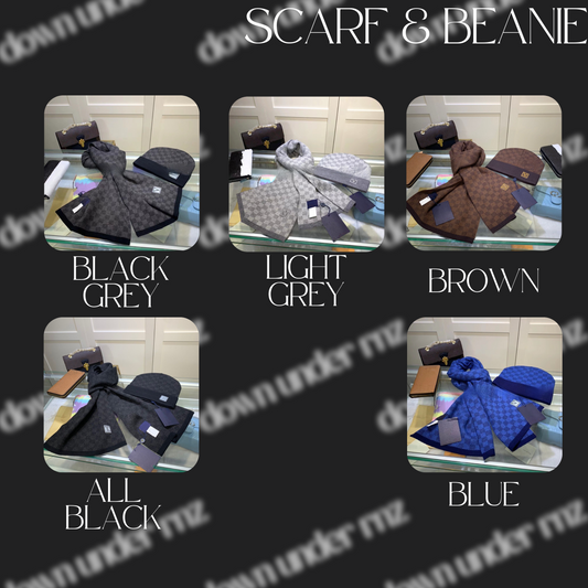Beanie & Scarf Set (2-in-1 Bundle)